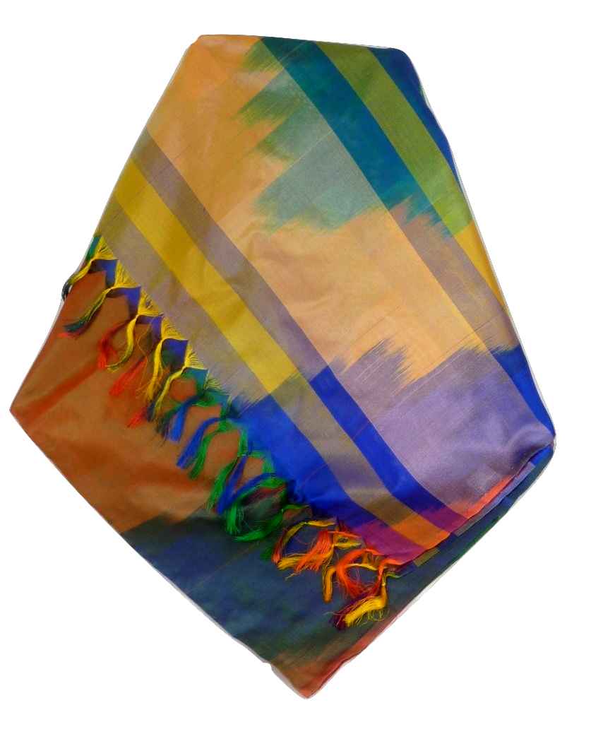 Varanasi Premium Silk Long Scarf 0369 GIFT BOX WRAPPED by Pashmina & Silk