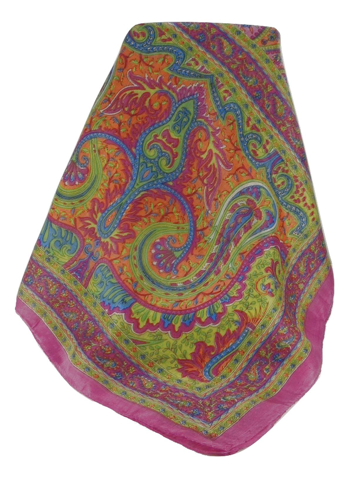 Mulberry Silk Traditional Long Scarf Ramnagar Rose by Pashmina & Silk