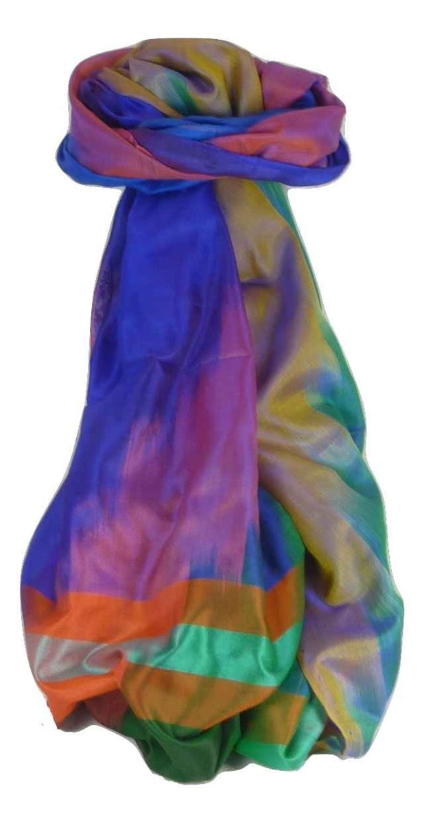 Varanasi Premium Silk Long Scarf 6119 GIFT BOX WRAPPED by Pashmina & Silk