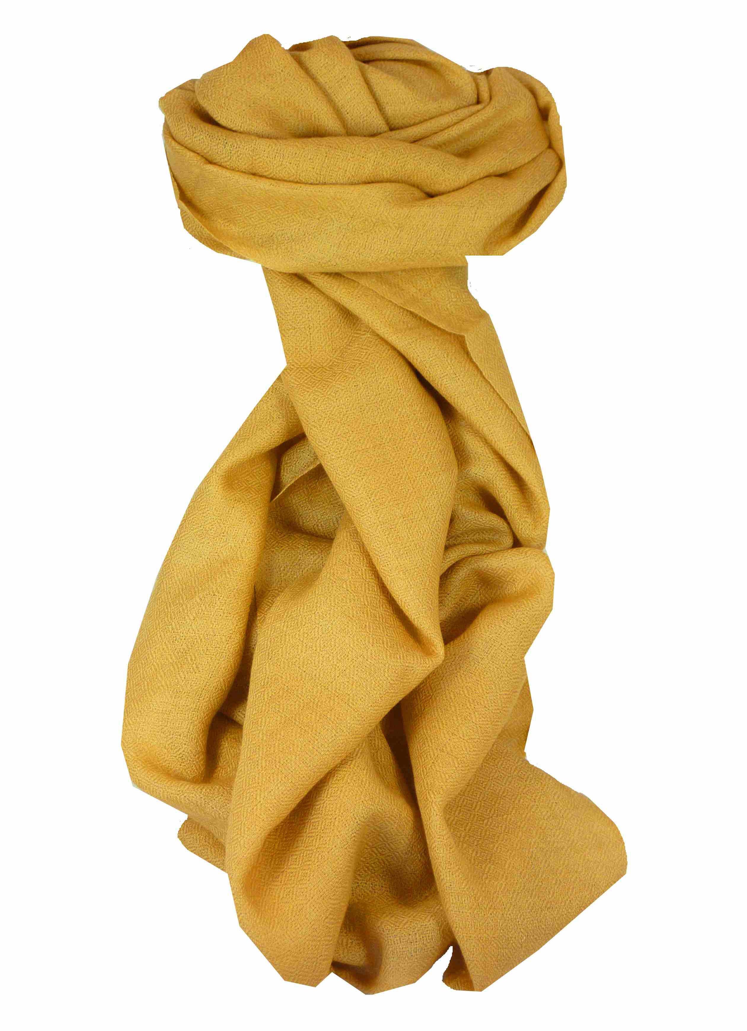 Fine Cashmere Scarf Karakoram Birds-Eye Weave Topaz by Pashmina & Silk