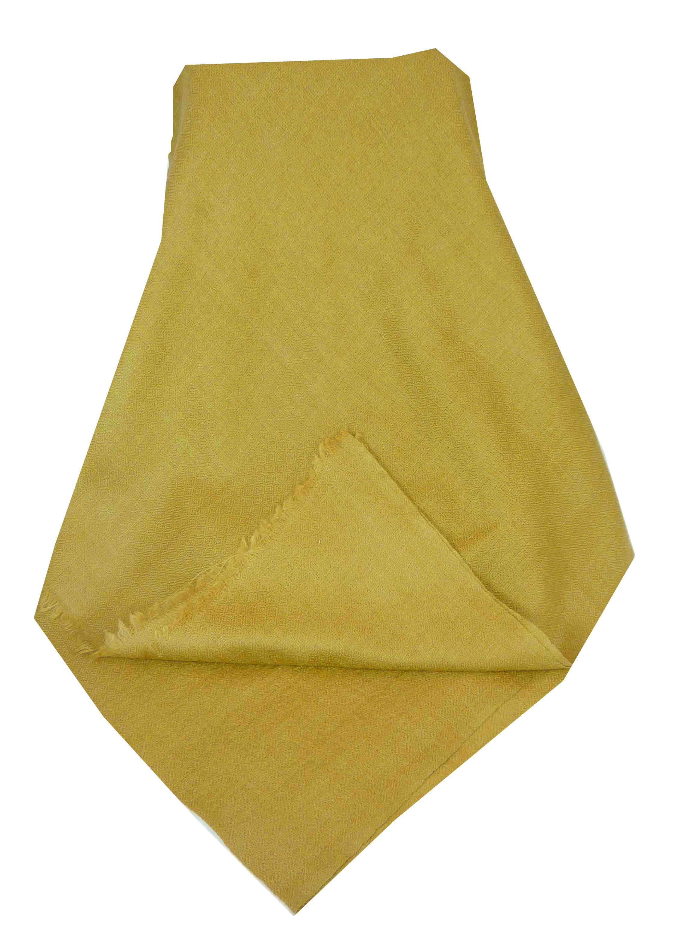 Fine Cashmere Scarf Karakoram Birds-Eye Weave Amber by Pashmina & Silk