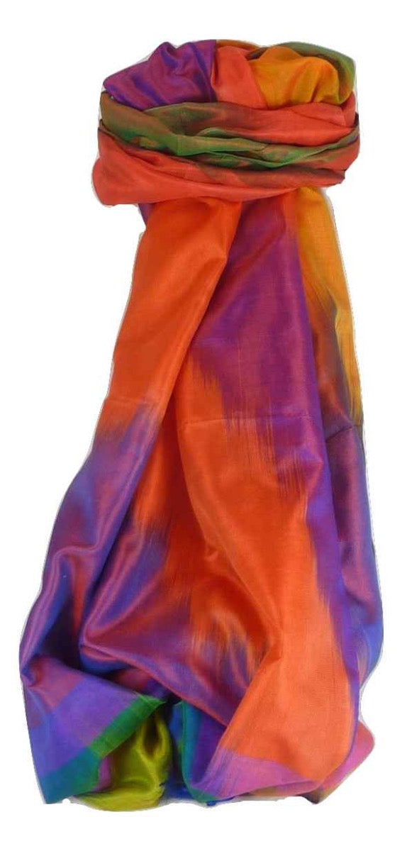 Varanasi Premium Silk Long Scarf 4329 GIFT BOX WRAPPED by Pashmina & Silk
