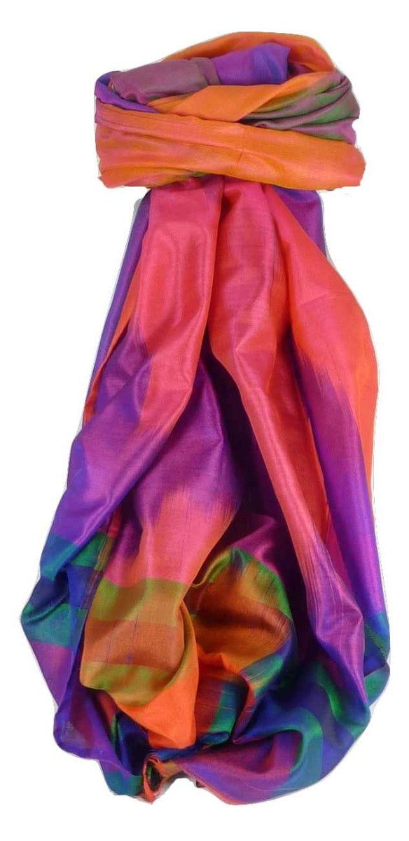 Varanasi Premium Silk Long Scarf 4459 GIFT BOX WRAPPED by Pashmina & Silk