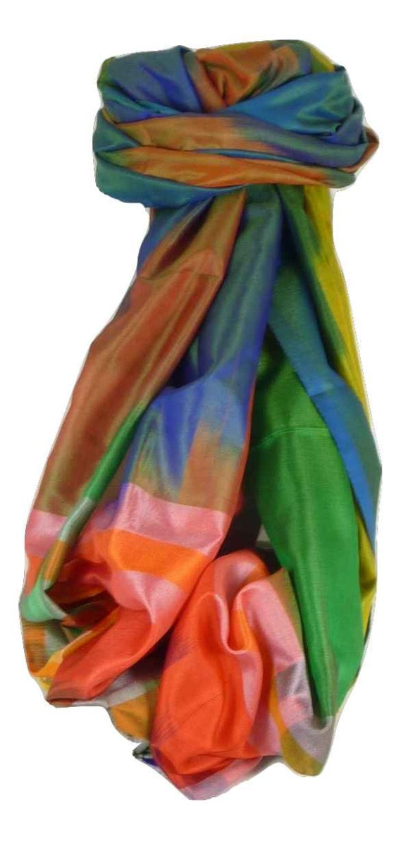 Varanasi Premium Silk Long Scarf 4619 GIFT BOX WRAPPED by Pashmina & Silk