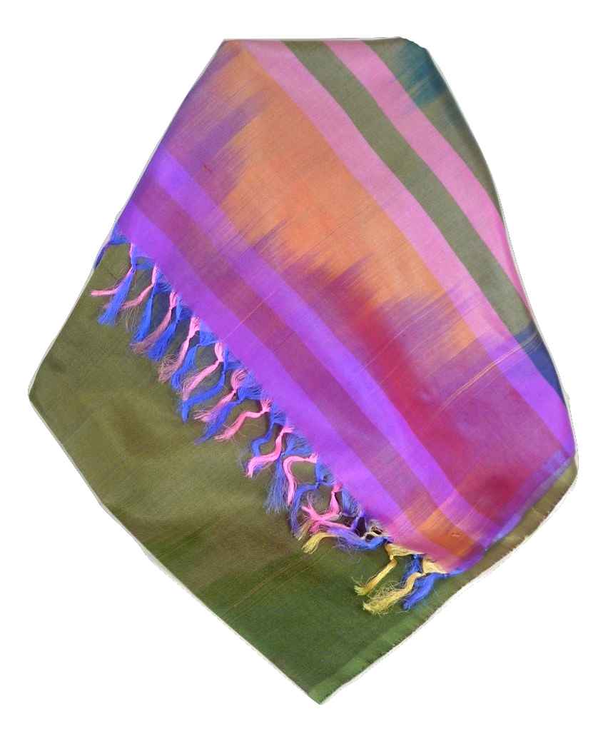 Varanasi Premium Silk Long Scarf 7659 GIFT BOX WRAPPED by Pashmina & Silk