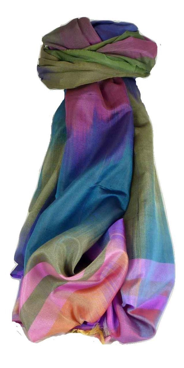 Varanasi Premium Silk Long Scarf 7659 GIFT BOX WRAPPED by Pashmina & Silk
