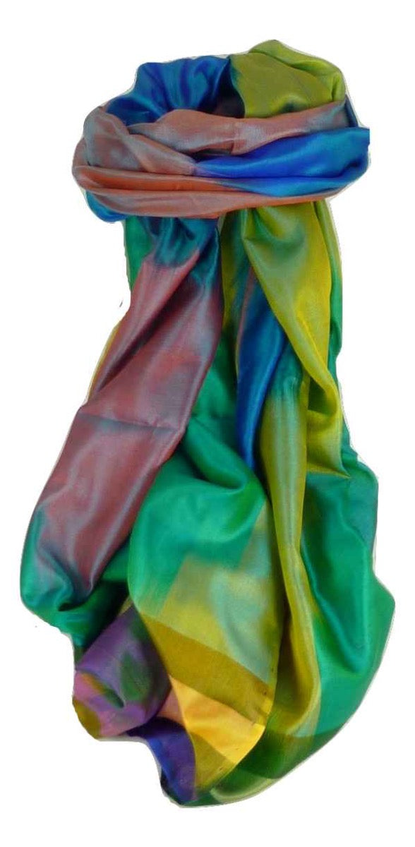 Varanasi Premium Silk Long Scarf 7949 GIFT BOX WRAPPED by Pashmina & Silk