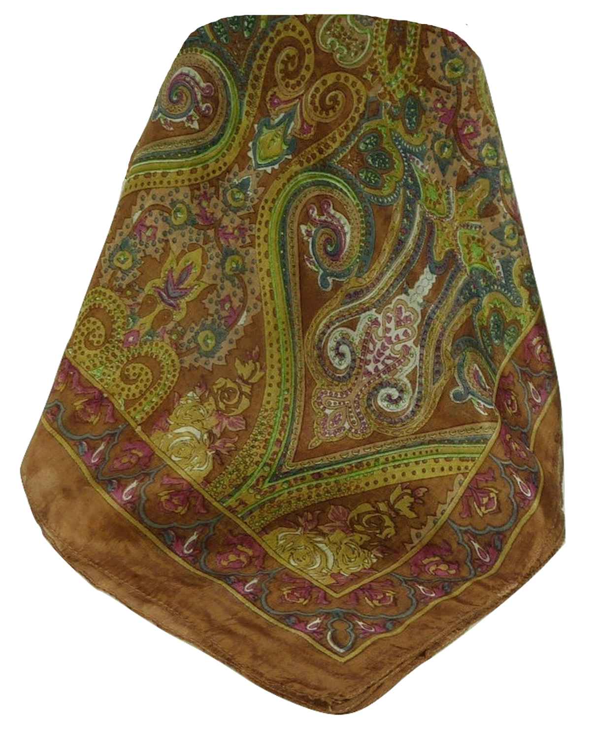 Foulard Traditional Soie de Mûrier Worli Copper de Pashmina & Silk 