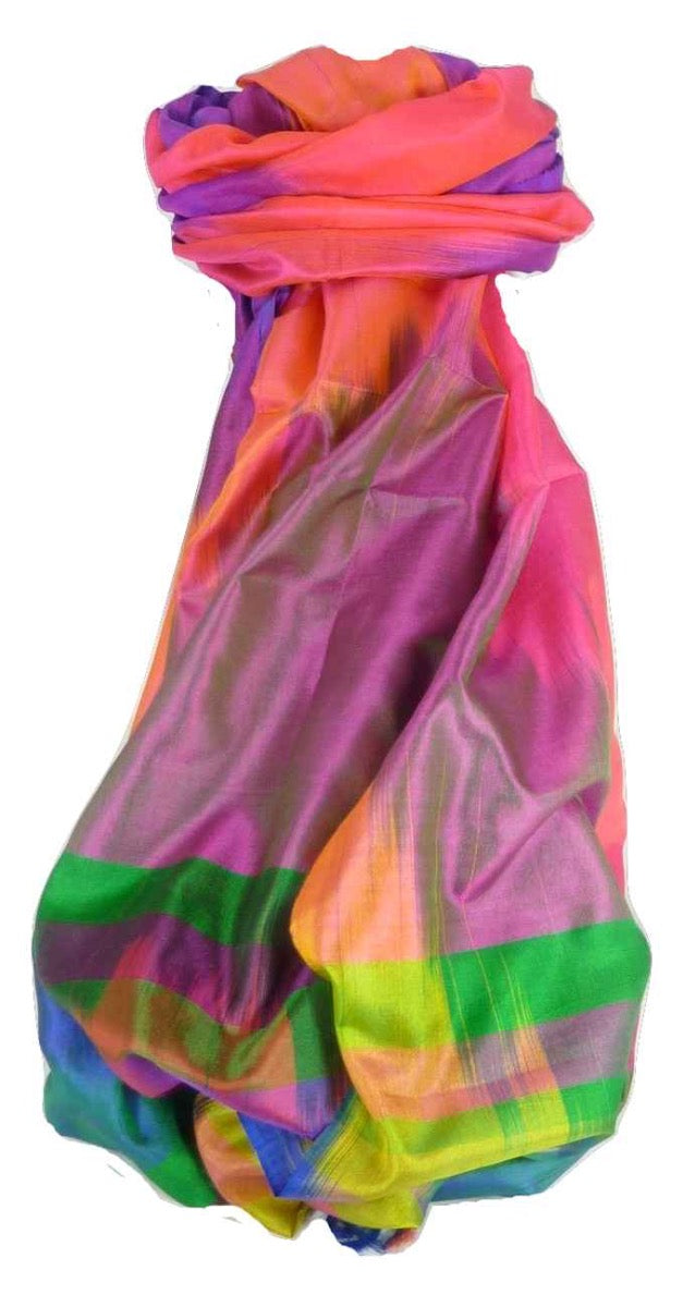 Varanasi Premium Silk Long Scarf 7269 GIFT BOX WRAPPED by Pashmina & Silk