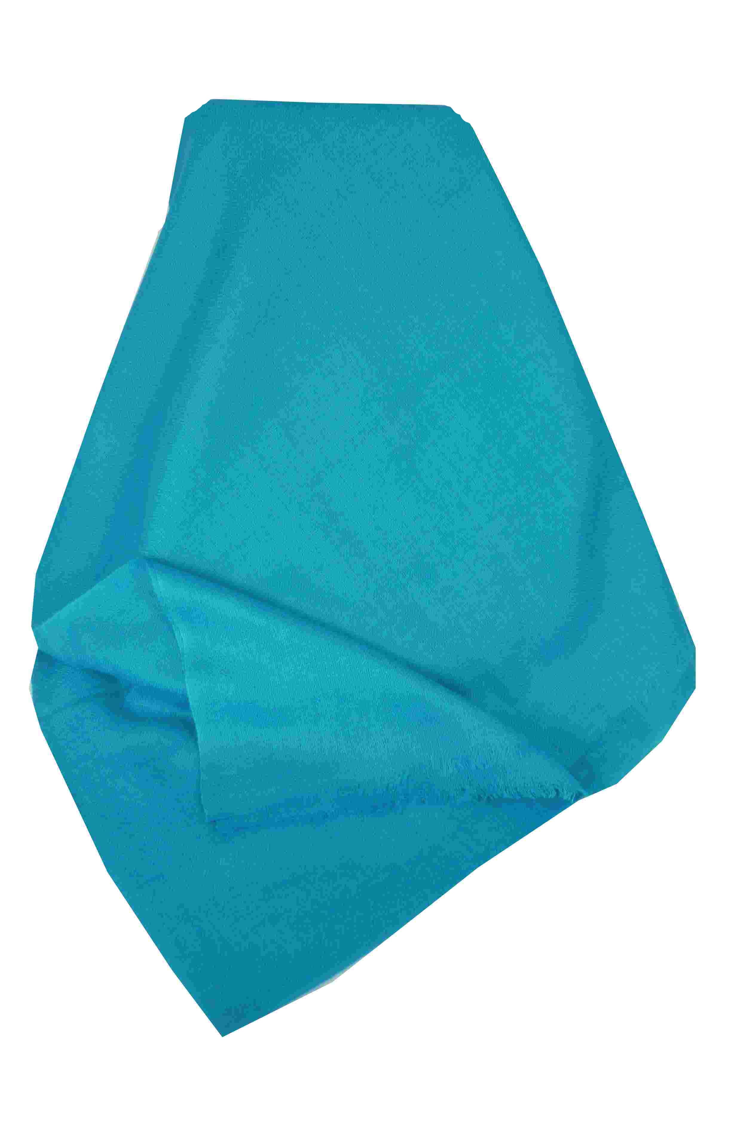 Fine Cashmere Scarf Karakoram Birds-Eye Weave Azure by Pashmina & Silk