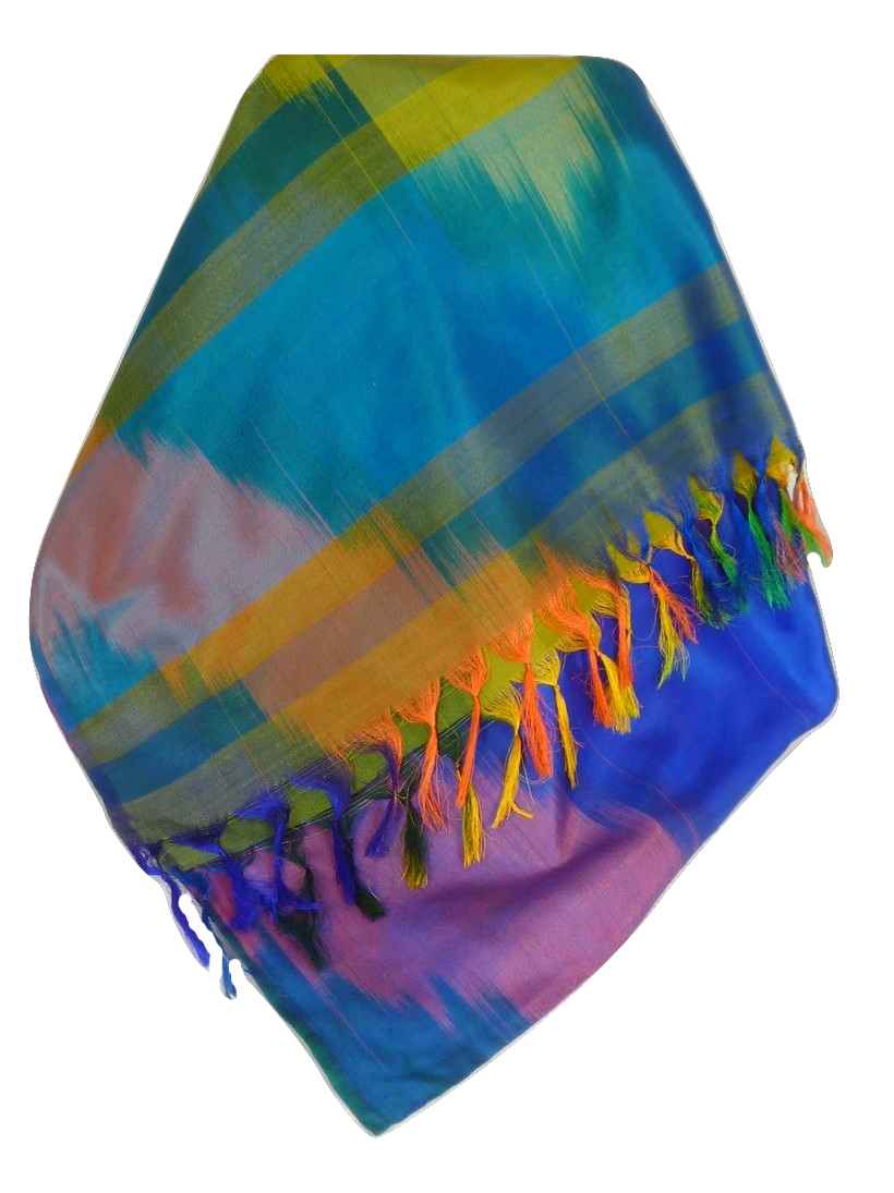 Varanasi Premium Silk Long Scarf 7429 GIFT BOX WRAPPED by Pashmina & Silk