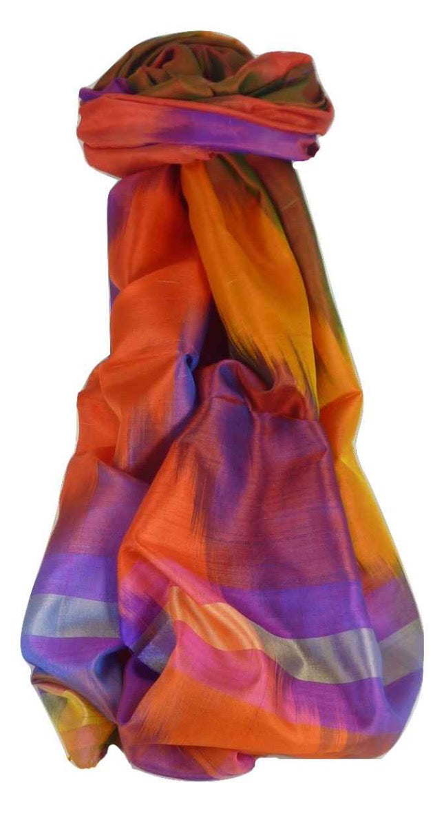 Varanasi Premium Silk Long Scarf 7559 GIFT BOX WRAPPED by Pashmina & Silk