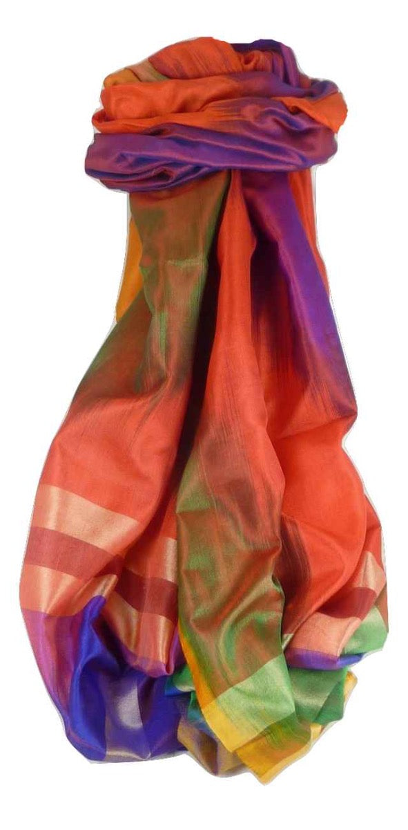 Varanasi Ekal Premium Silk Long Scarf Heritage Bharat 9 by Pashmina & Silk