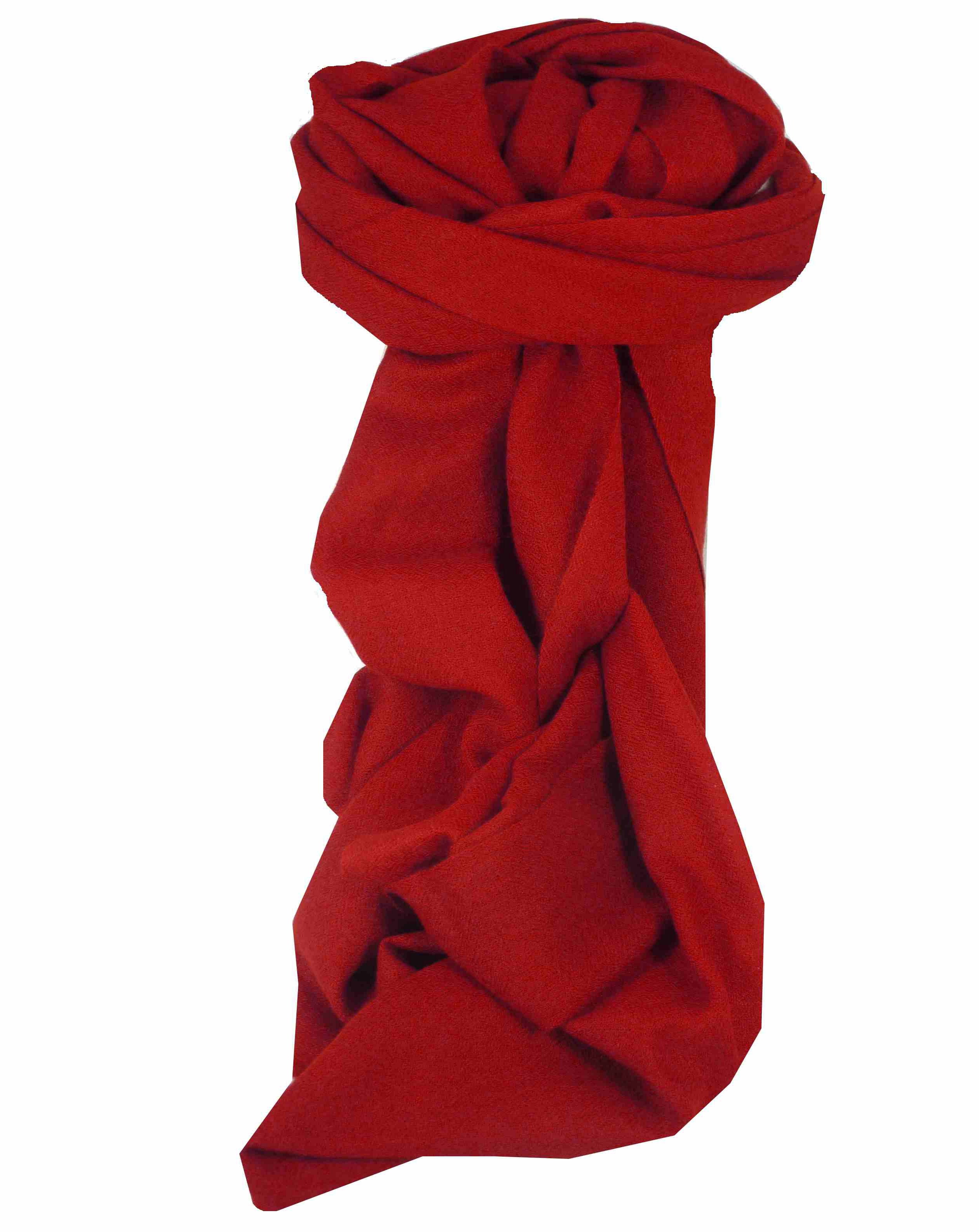 Per Uomo Cashmere Sciarpa Fino  Terracotta di Pashmina & Silk
