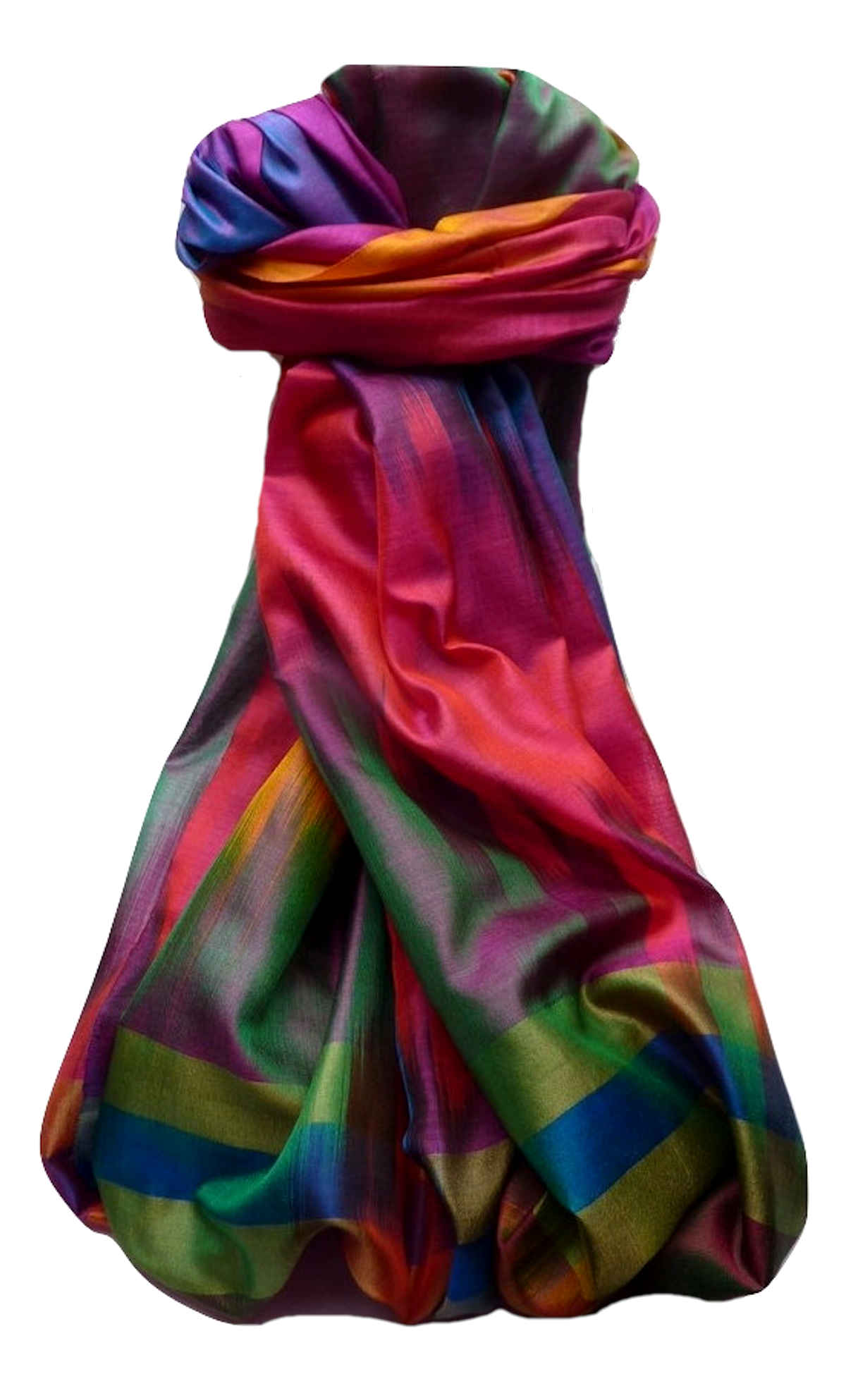 Varanasi Ekal Premium Silk Long Scarf Heritage Goel 4 by Pashmina & Silk