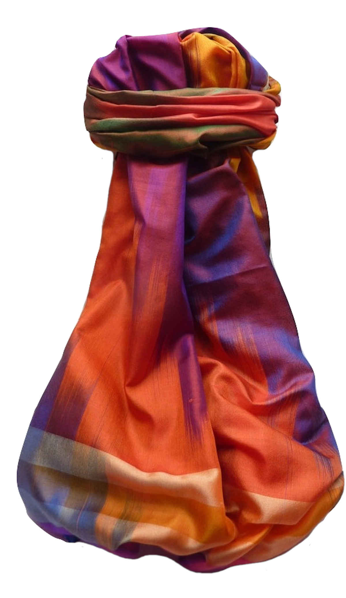 Varanasi Ekal Premium Silk Long Scarf Heritage Goel 6 by Pashmina & Silk