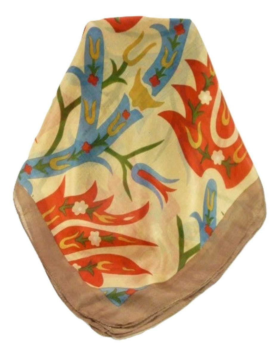 Mulberry Silk Contemporary Square Scarf Abstract A321 by Pashmina & Silk