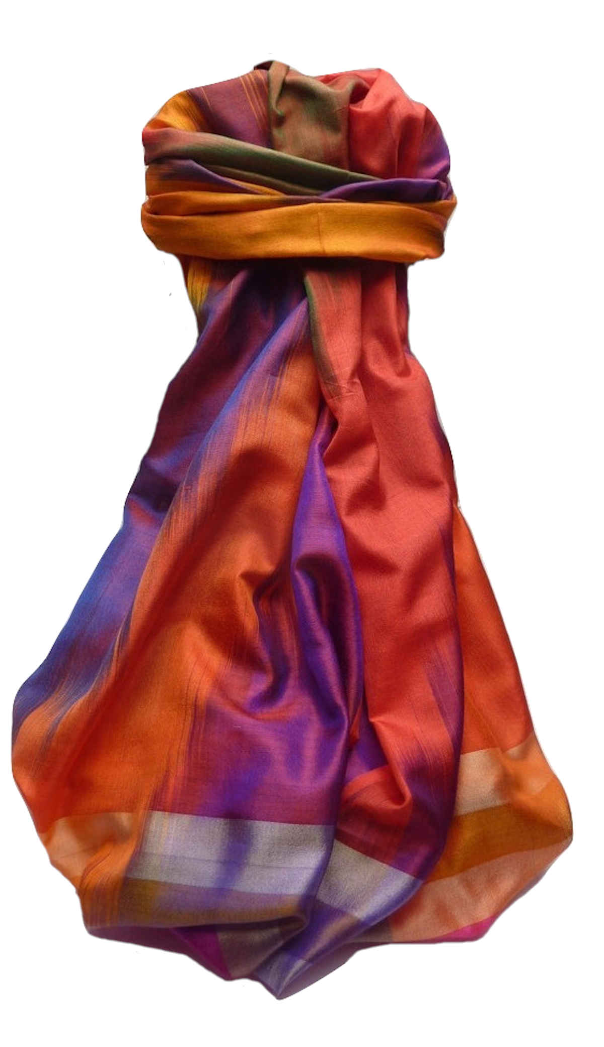 Varanasi Ekal Premium Silk Long Scarf Heritage Goel 7 by Pashmina & Silk