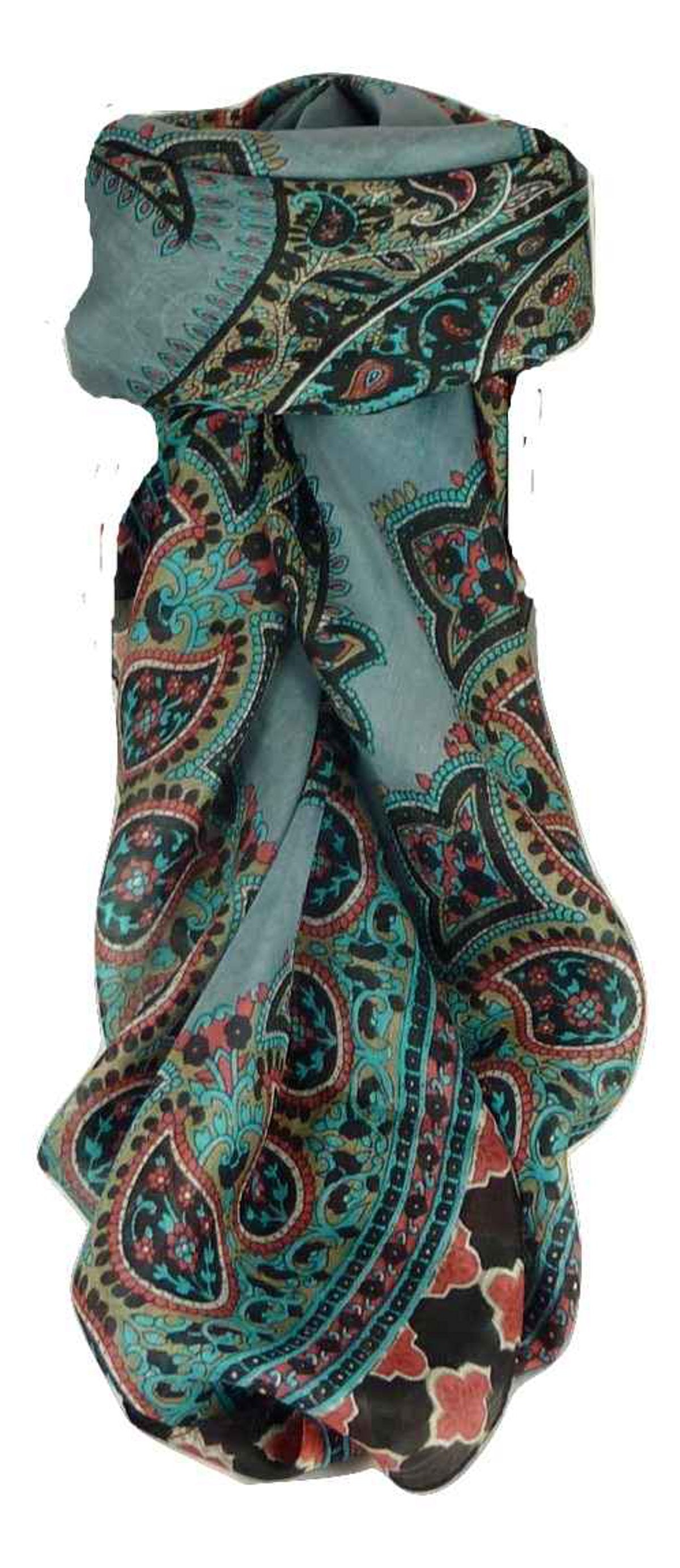 Echarpe Traditional Soie de Mûrier Ladi Black de Pashmina & Silk 