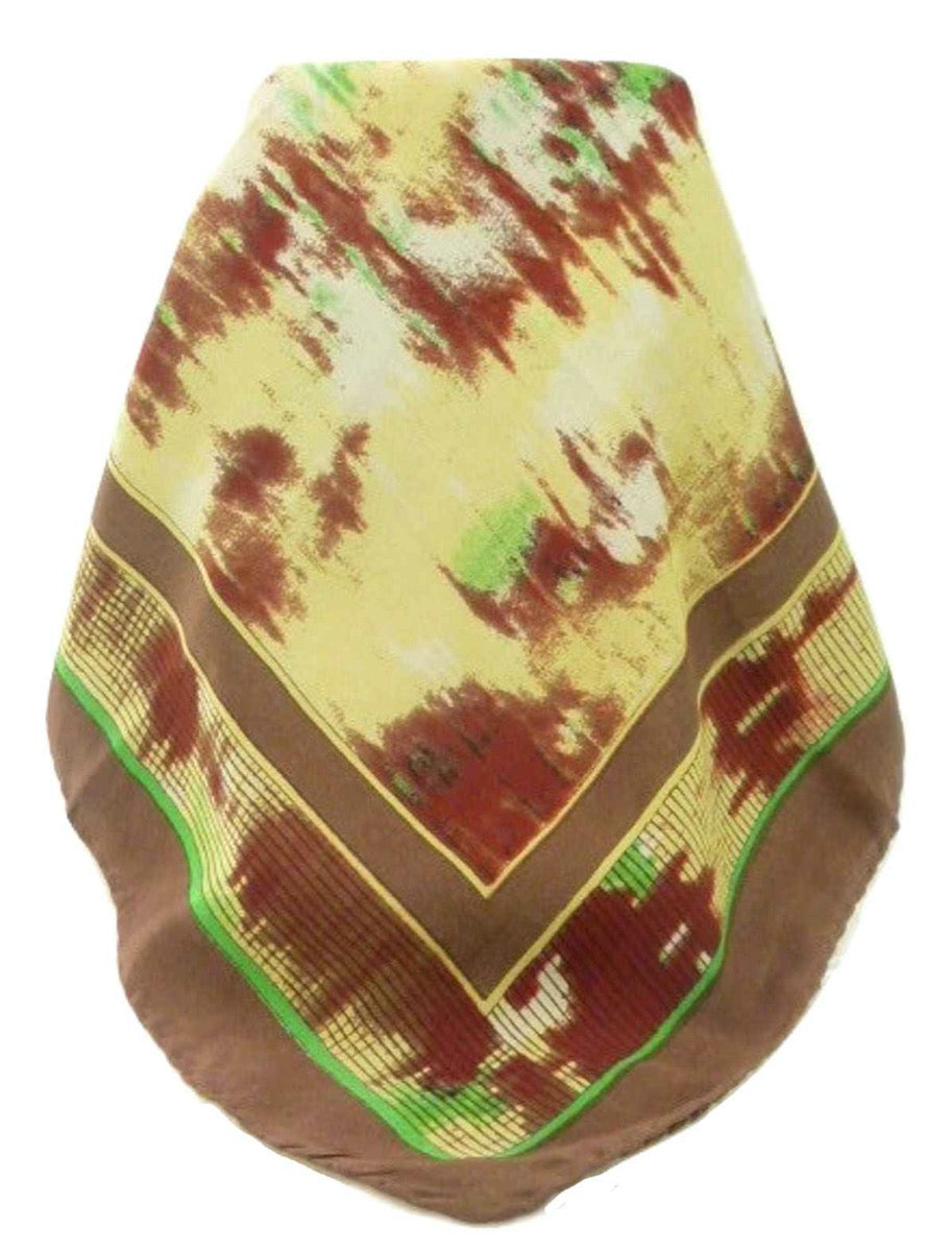 Mulberry Silk Contemporary Square Scarf Abstract A301 by Pashmina & Silk