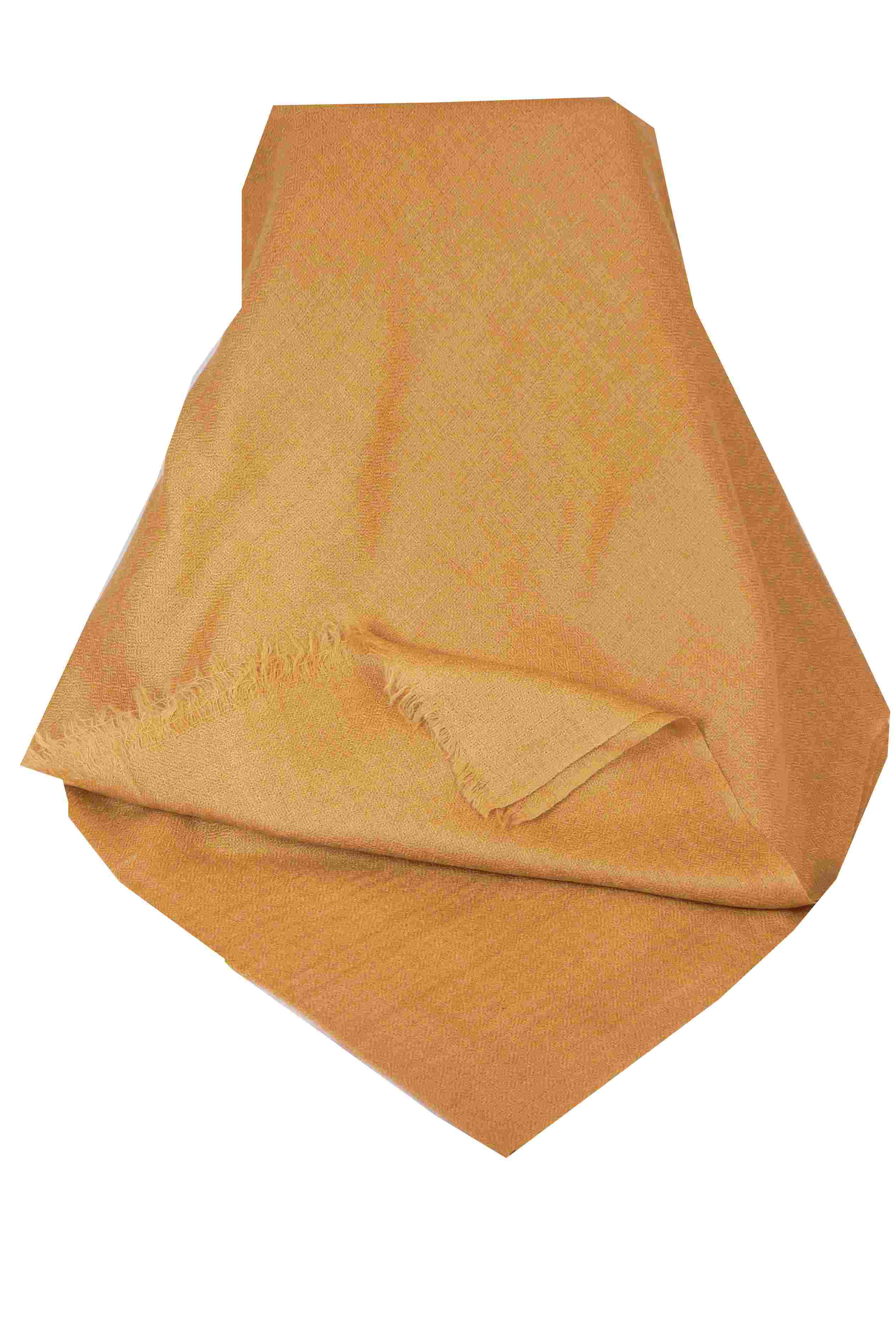 Fine Cashmere Scarf Karakoram Birds-Eye Weave Peach  by Pashmina & Silk