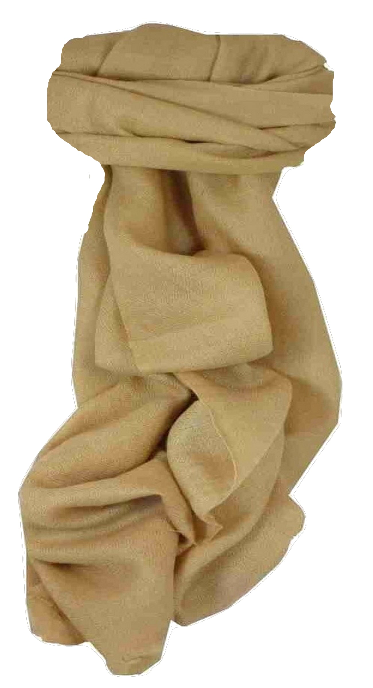 Fine Cashmere Scarf Karakoram Birds-Eye Weave Latte  by Pashmina & Silk