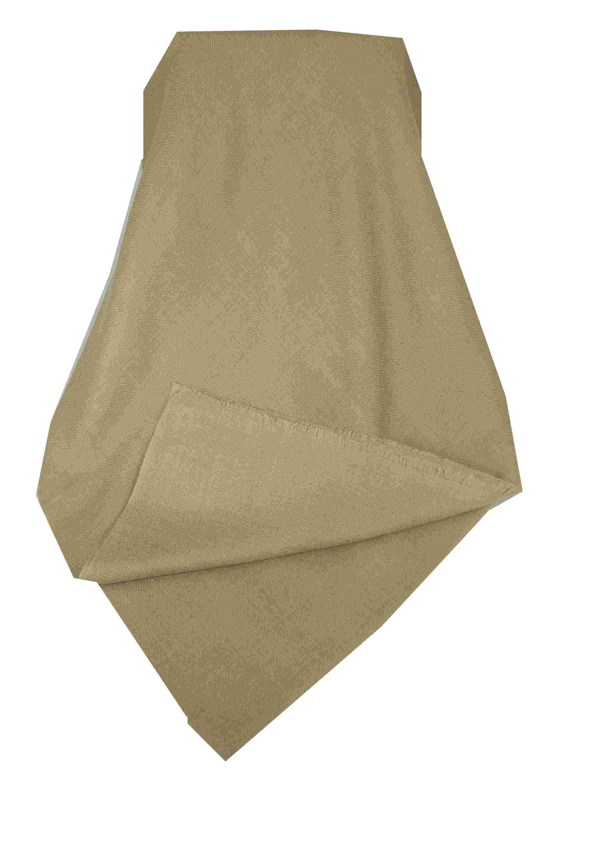 Fine Cashmere Scarf Karakoram Birds-Eye Weave Ecru by Pashmina & Silk