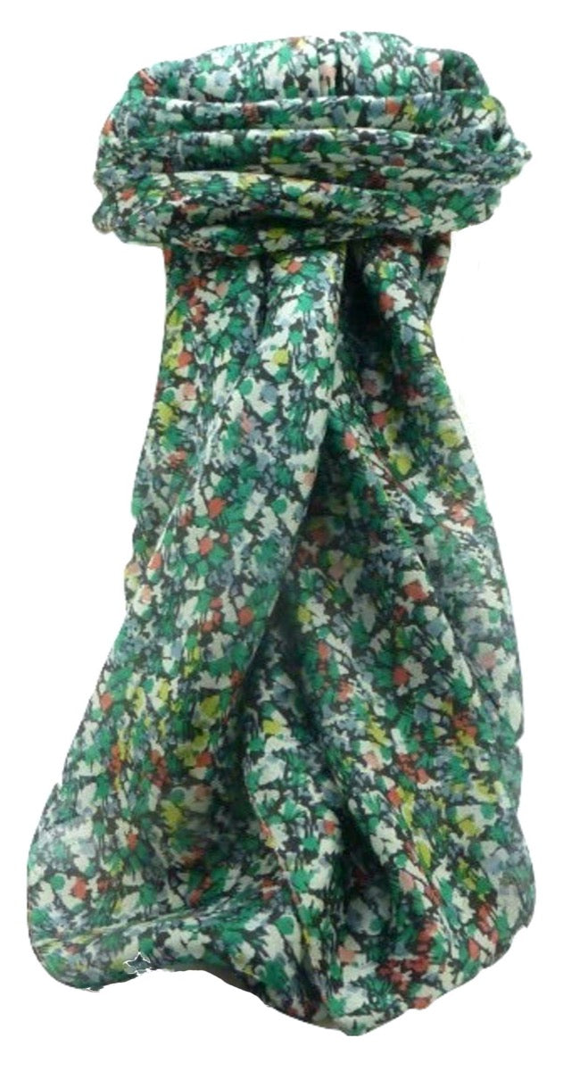 Mulberry Silk Contemporary Square Scarf Abstract A312 by Pashmina & Silk