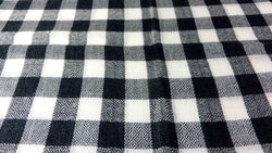 Cashmere Scarf Jammu Check in Black & Cream by Pashmina & Silk