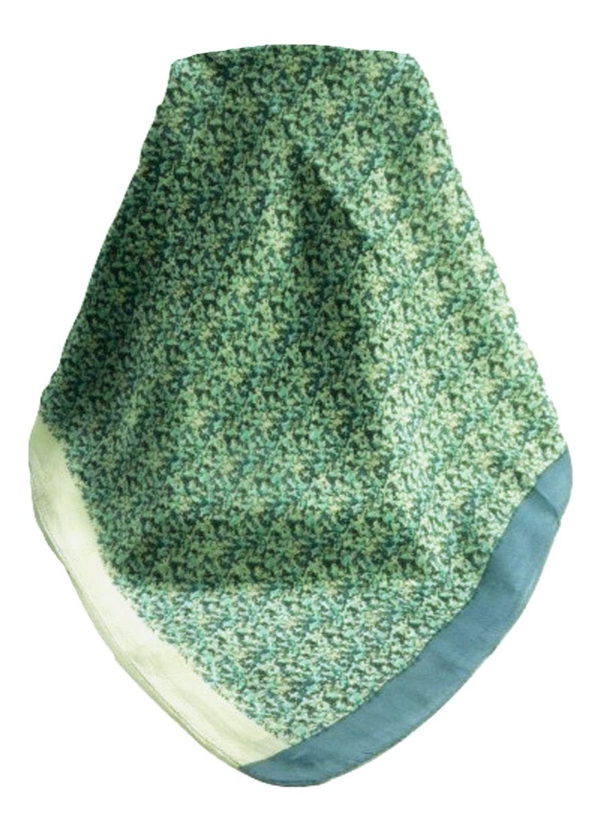 Mulberry Silk Contemporary Square Scarf Abstract A319 by Pashmina & Silk