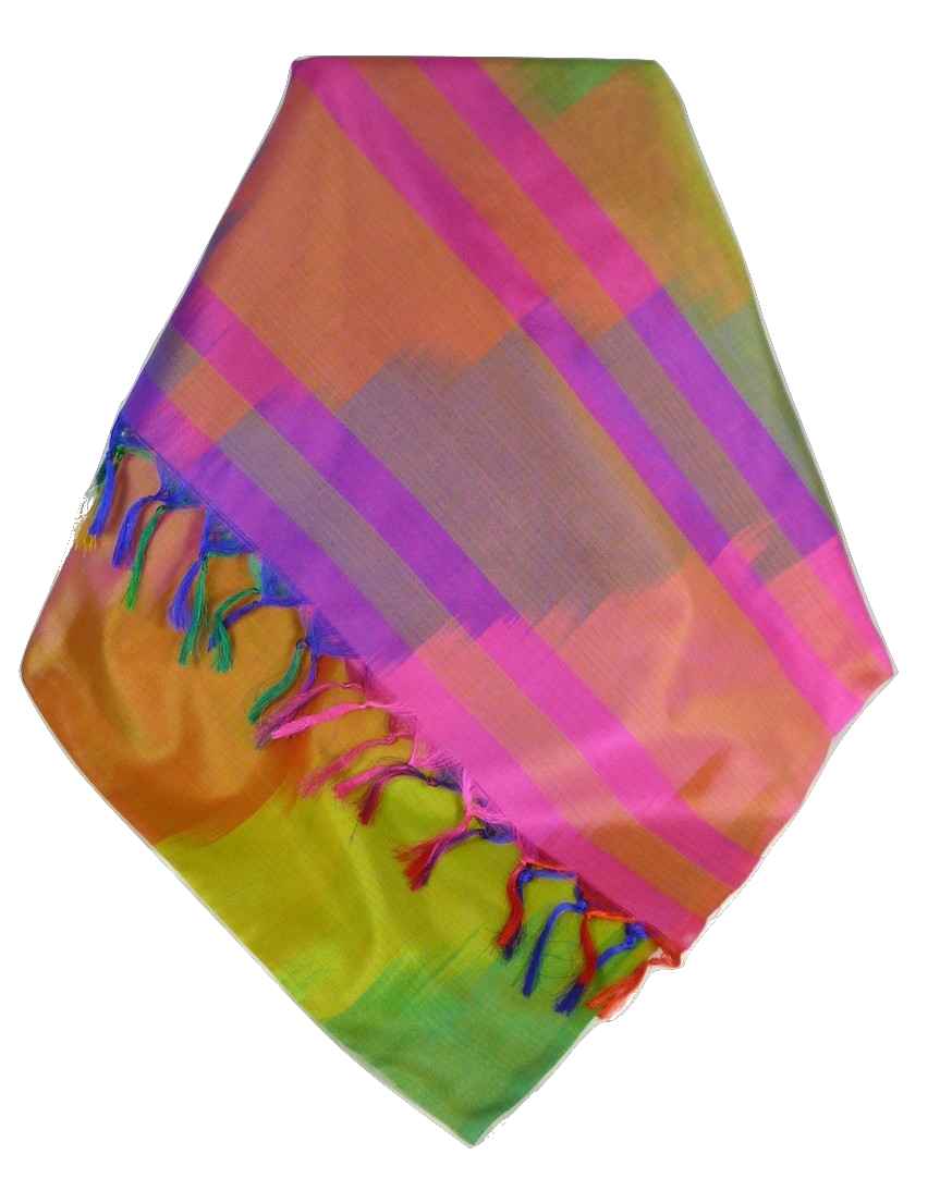 Varanasi Ekal Sciarpa di Seta Heritage Jagg 9 da Pashmina & Silk