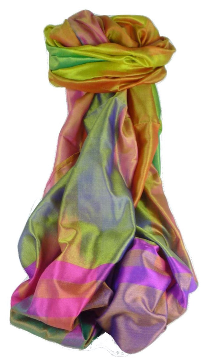 Varanasi Premium Silk Long Scarf 1779 GIFT BOX WRAPPED by Pashmina & Silk
