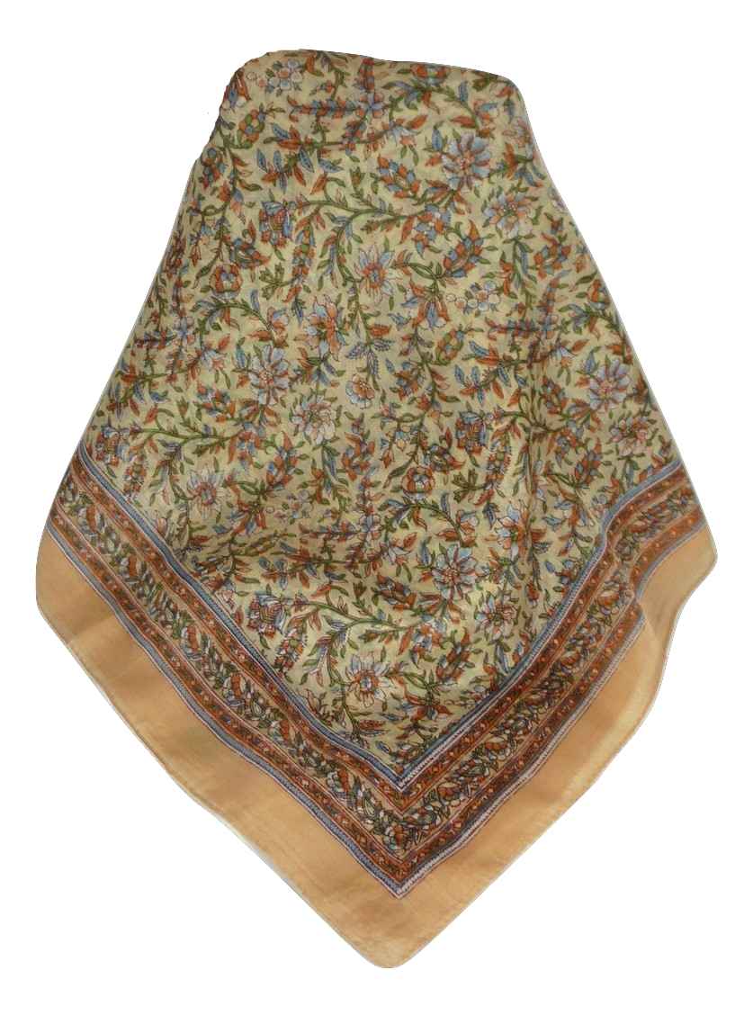 Tradizionale Sciarpa Quadrata di Seta Ulla Blush di Pashmina & Silk