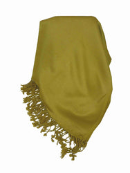 Bamboo Satin Pashmina in Gold by Pashmina & Silk