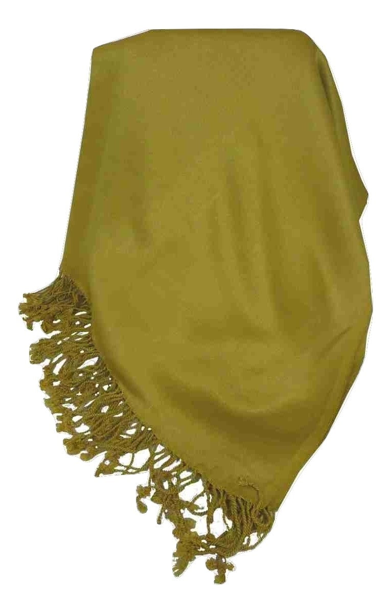 Bamboo Satin Pashmina in Gold by Pashmina & Silk