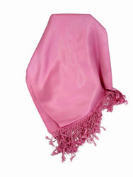 Bamboo Satin Pashmina in Pink by Pashmina & Silk