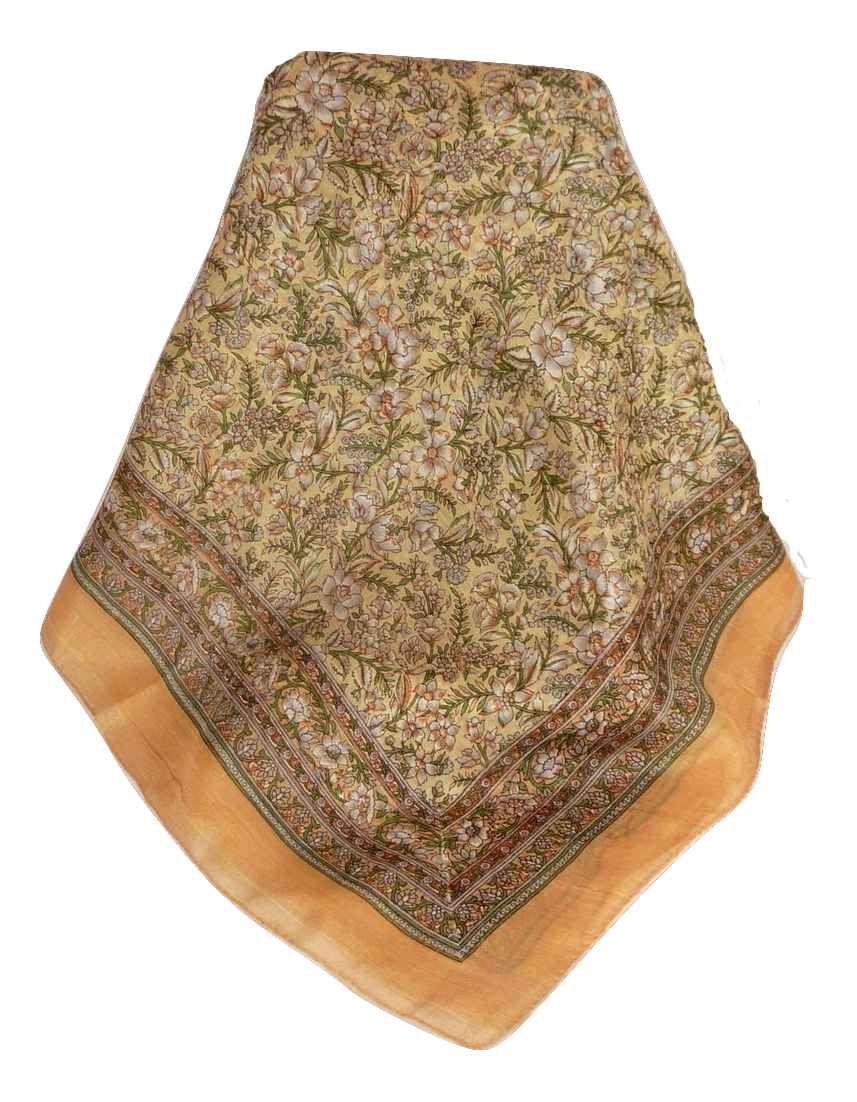 Mulberry Silk Traditional Square Scarf Eyer Blush by Pashmina & Silk