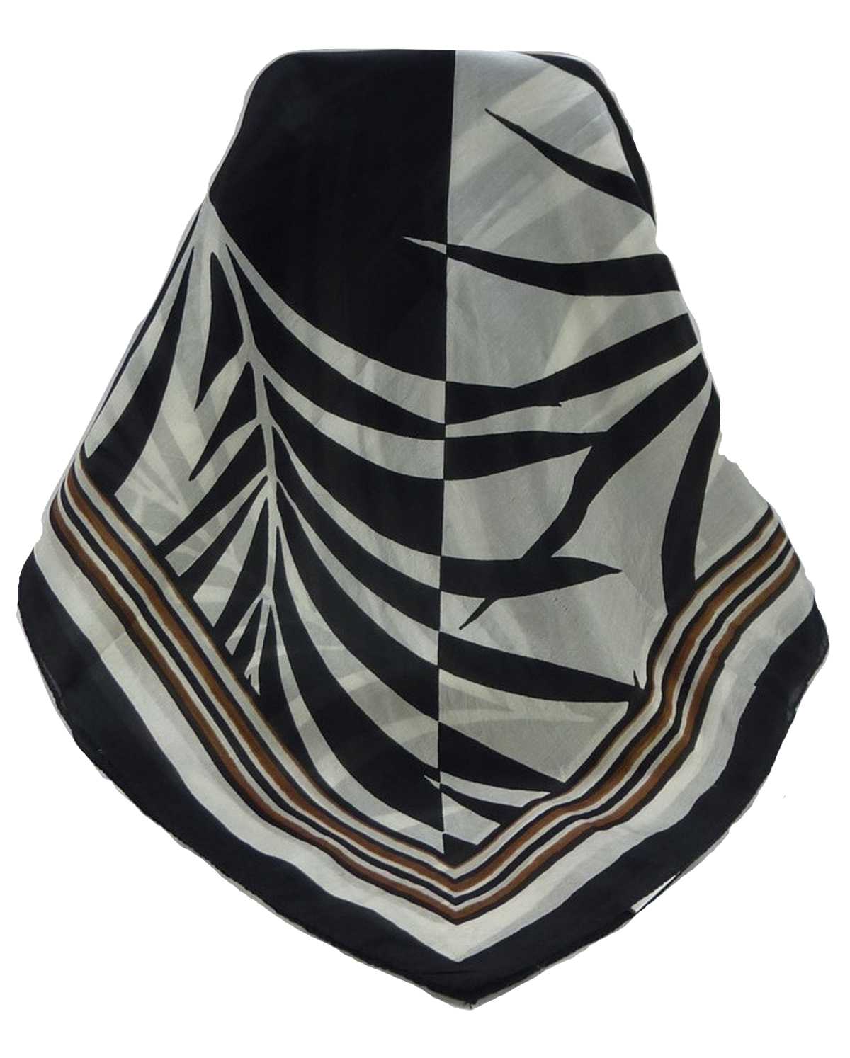 Mulberry Silk Contemporary Square Scarf Floral F206 by Pashmina & Silk