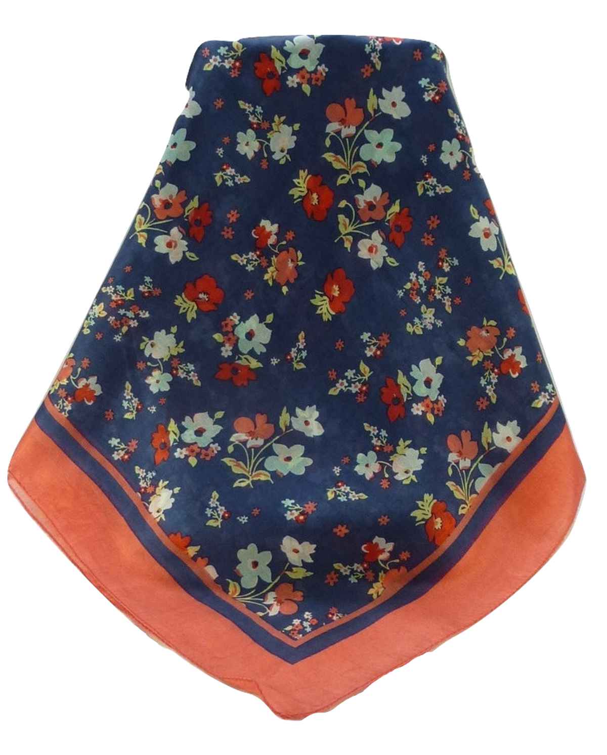 Mulberry Silk Contemporary Square Scarf Floral F209 by Pashmina & Silk