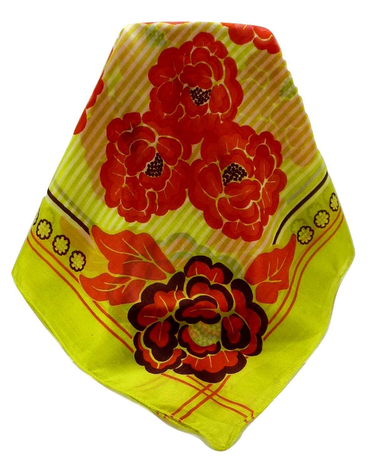 Mulberry Silk Contemporary Square Scarf Floral F210 by Pashmina & Silk