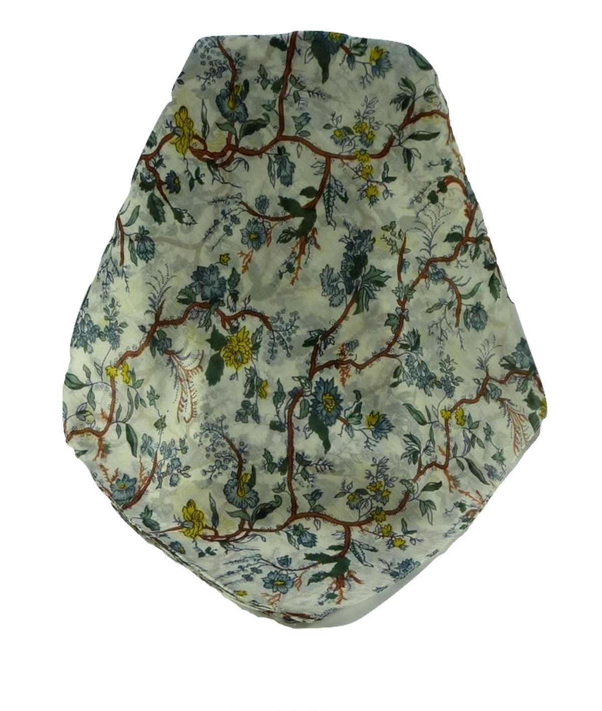 Mulberry Silk Contemporary Square Scarf Floral F213 by Pashmina & Silk