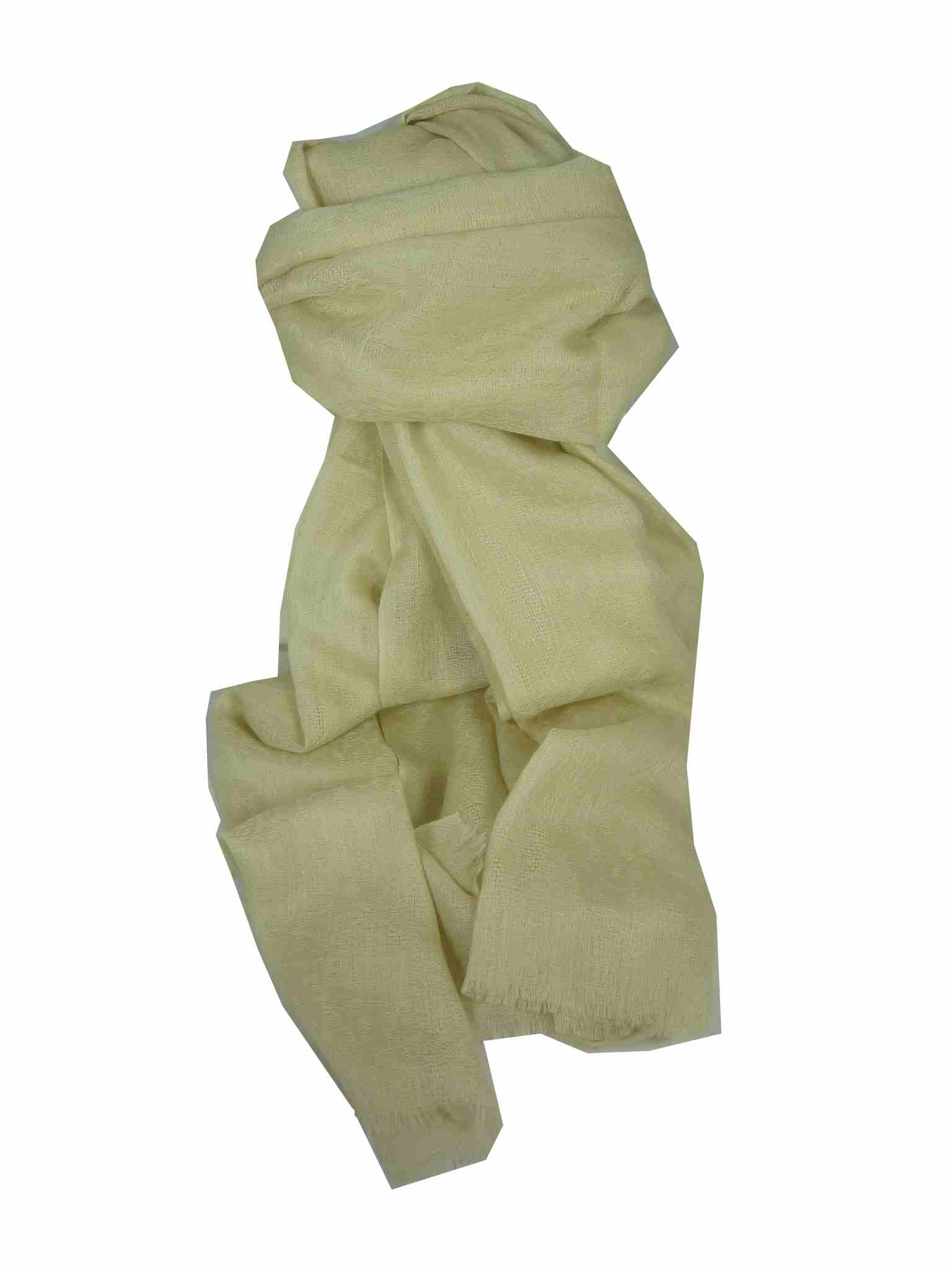 Stola Fine Cachemire Disegno “Jacquard” Cream di Pashmina & Silk 
