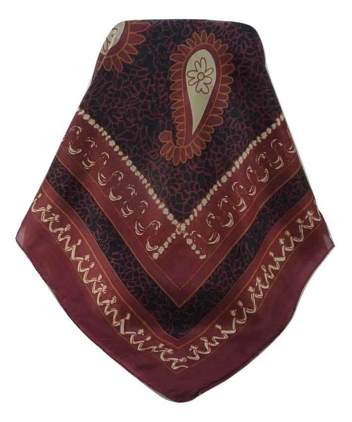 Mulberry Silk Contemporary Square Scarf Floral F219 by Pashmina & Silk