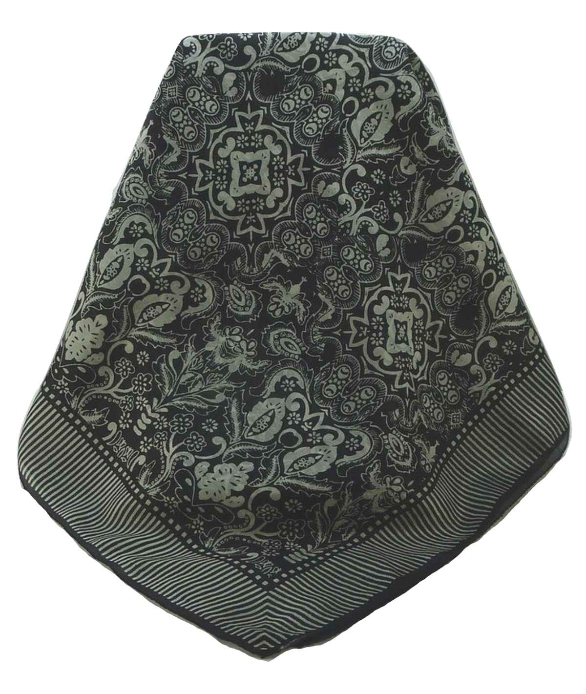 Mulberry Silk Contemporary Square Scarf Floral F220 by Pashmina & Silk