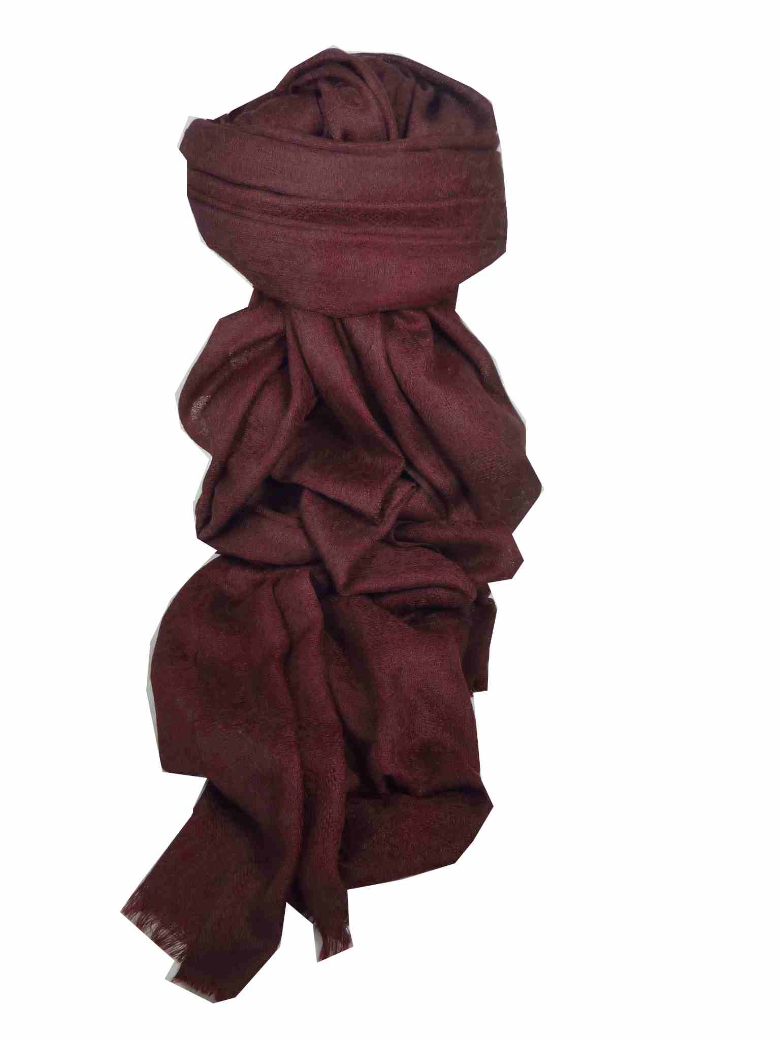 Stola Fine Cachemire Disegno “Jacquard” Plum di Pashmina & Silk 