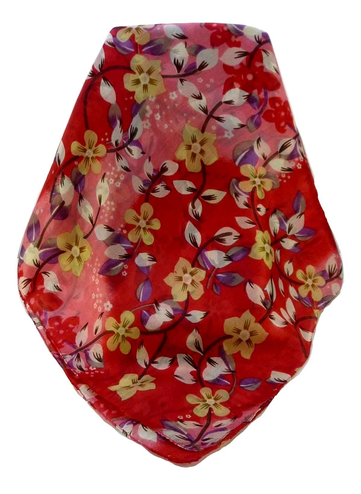 Mulberry Silk Contemporary Square Scarf Floral F221 by Pashmina & Silk