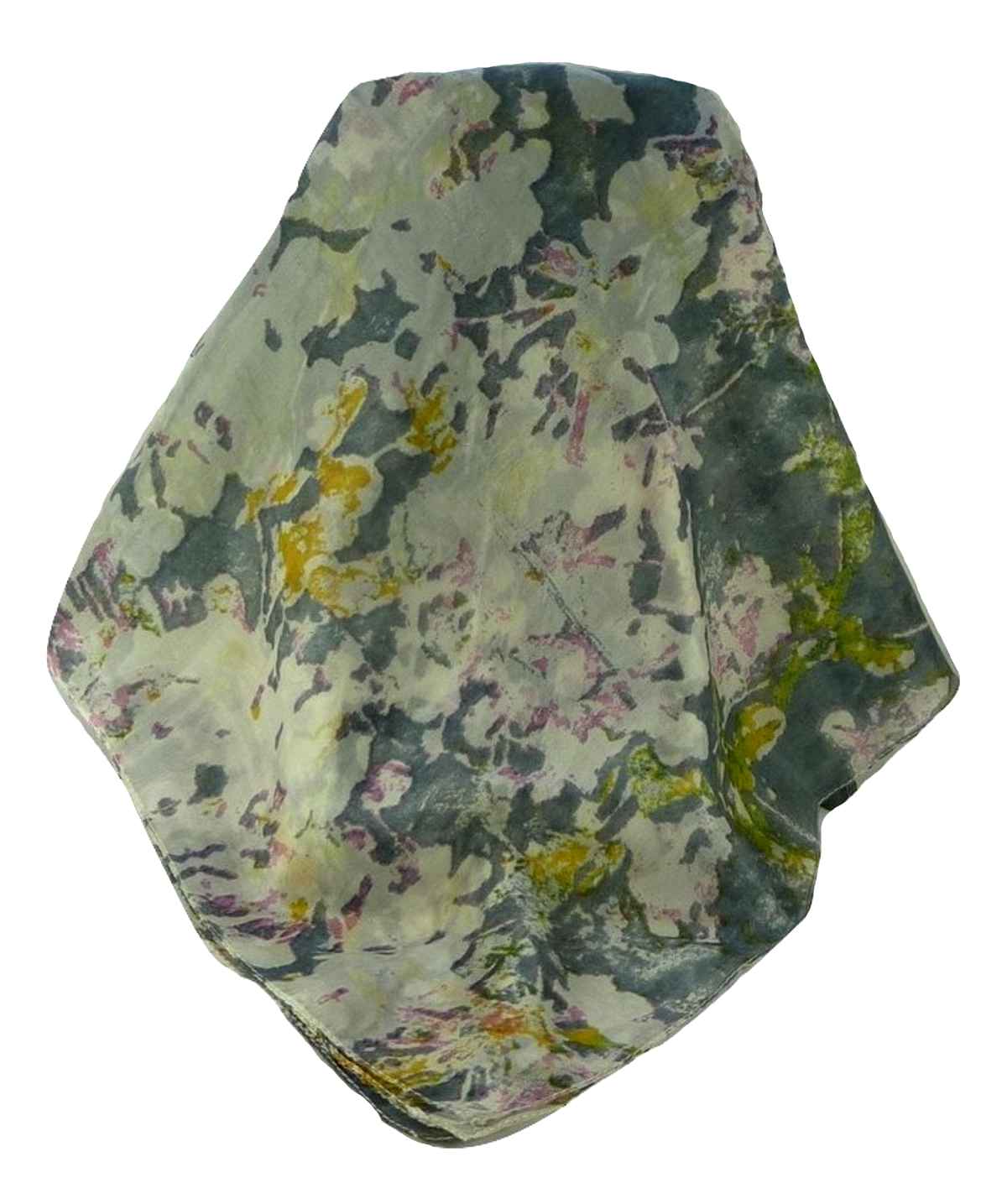 Mulberry Silk Contemporary Square Scarf Floral F224 by Pashmina & Silk