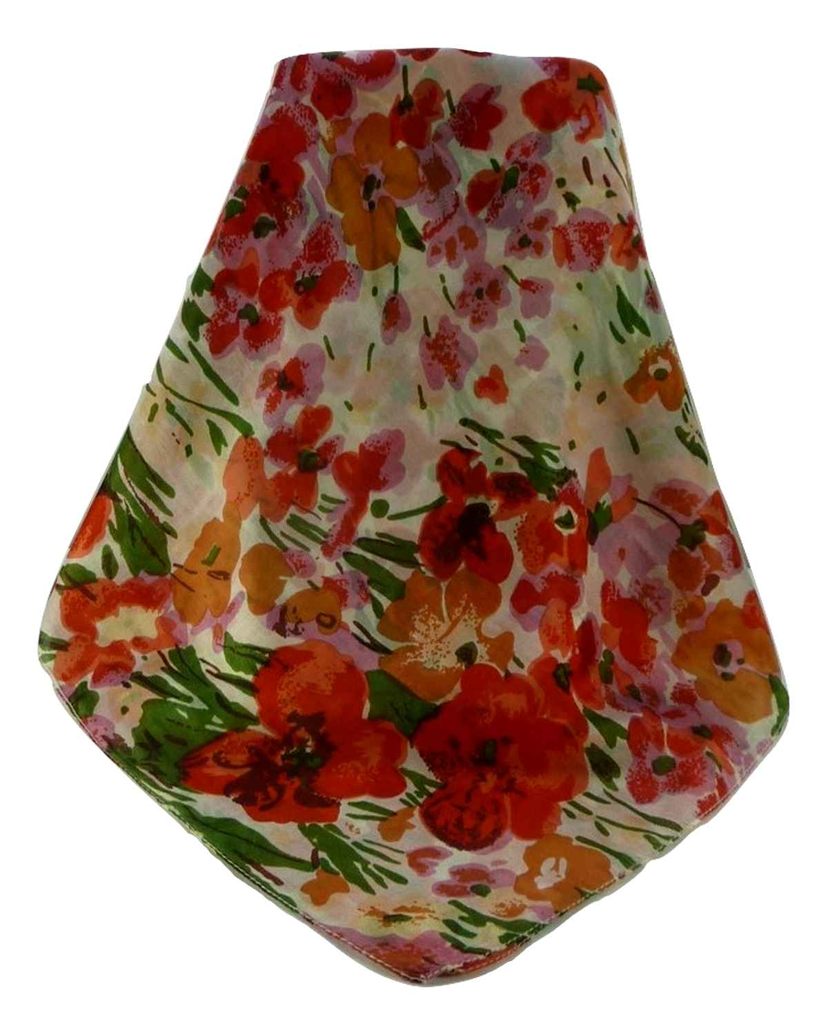 Mulberry Silk Contemporary Square Scarf Floral F225 by Pashmina & Silk