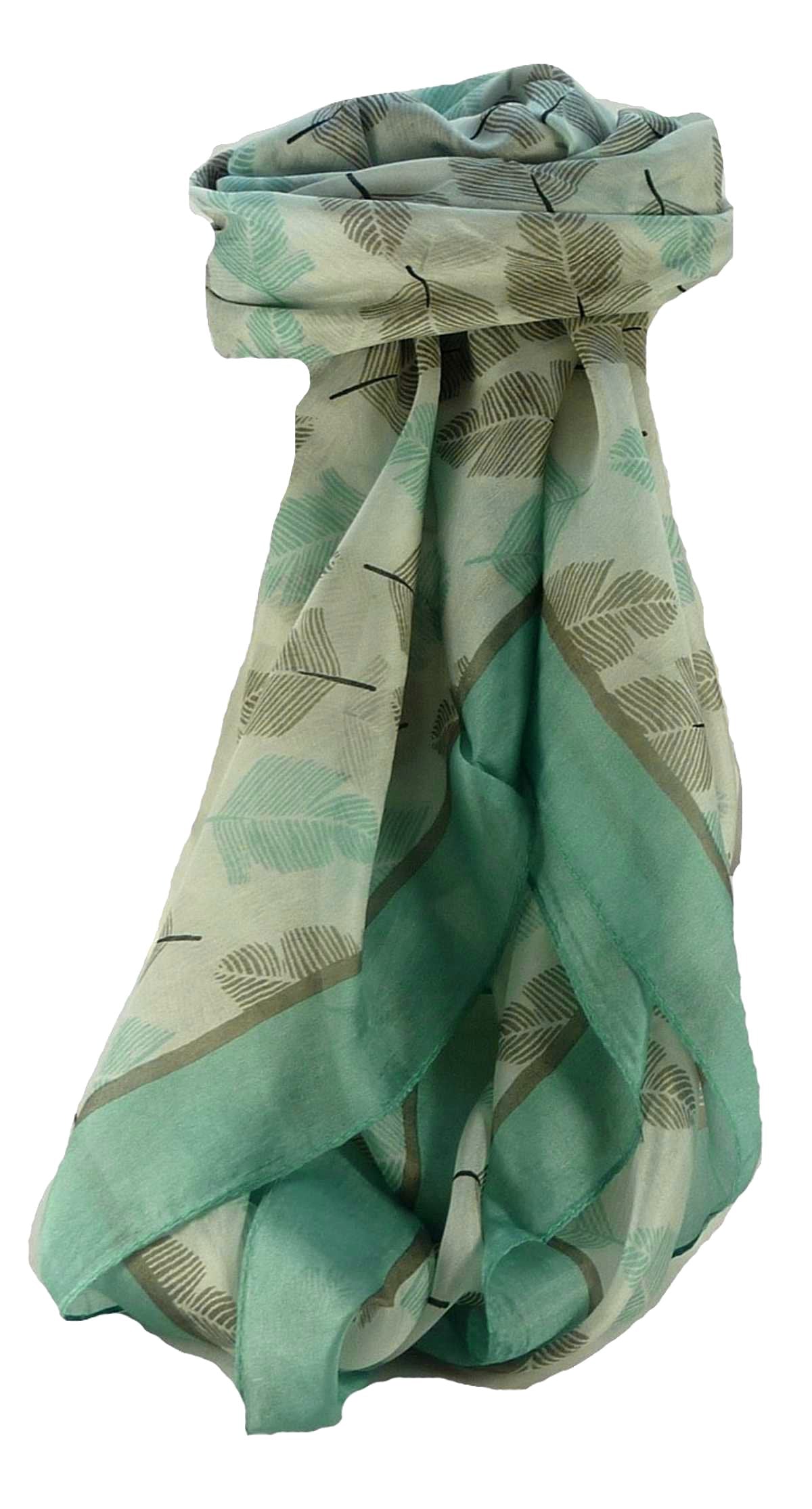 Mulberry Silk Contemporary Square Scarf Floral F228 by Pashmina & Silk
