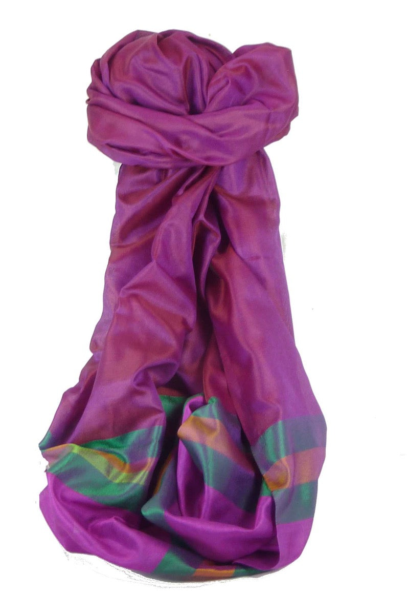 Varanasi Border Sciarpa di Seta Heritage Sandeep 312 da Pashmina & Silk